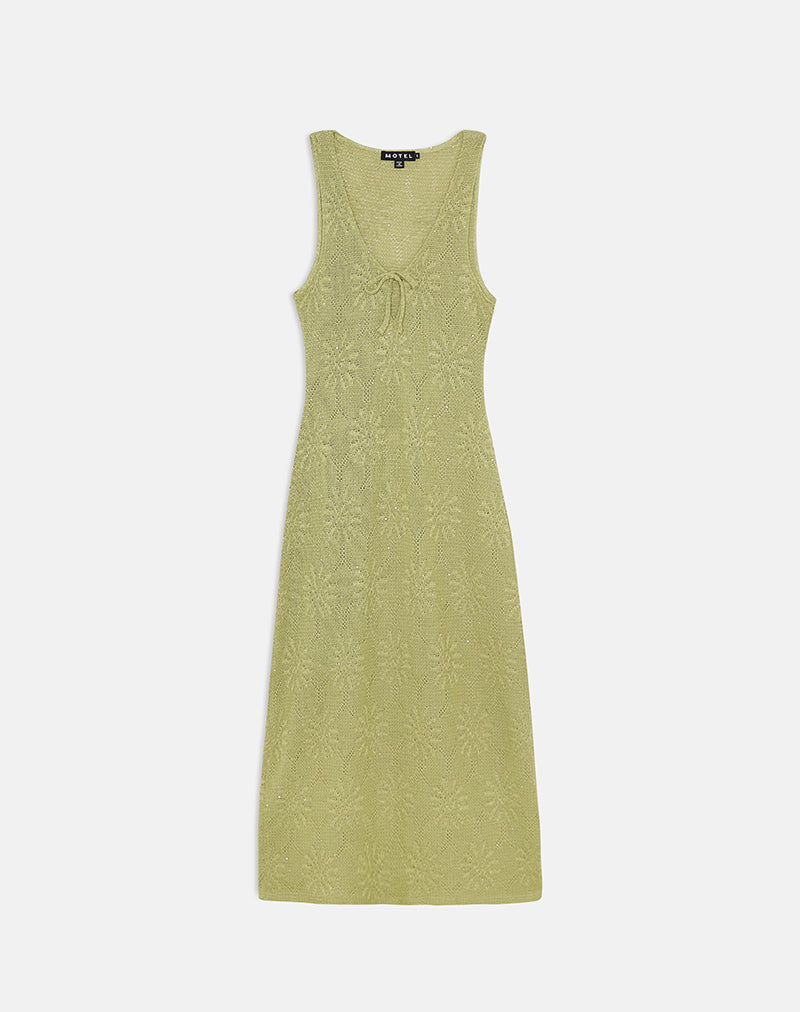 Image of Masela Maxi Dress in Sequin Knit Green