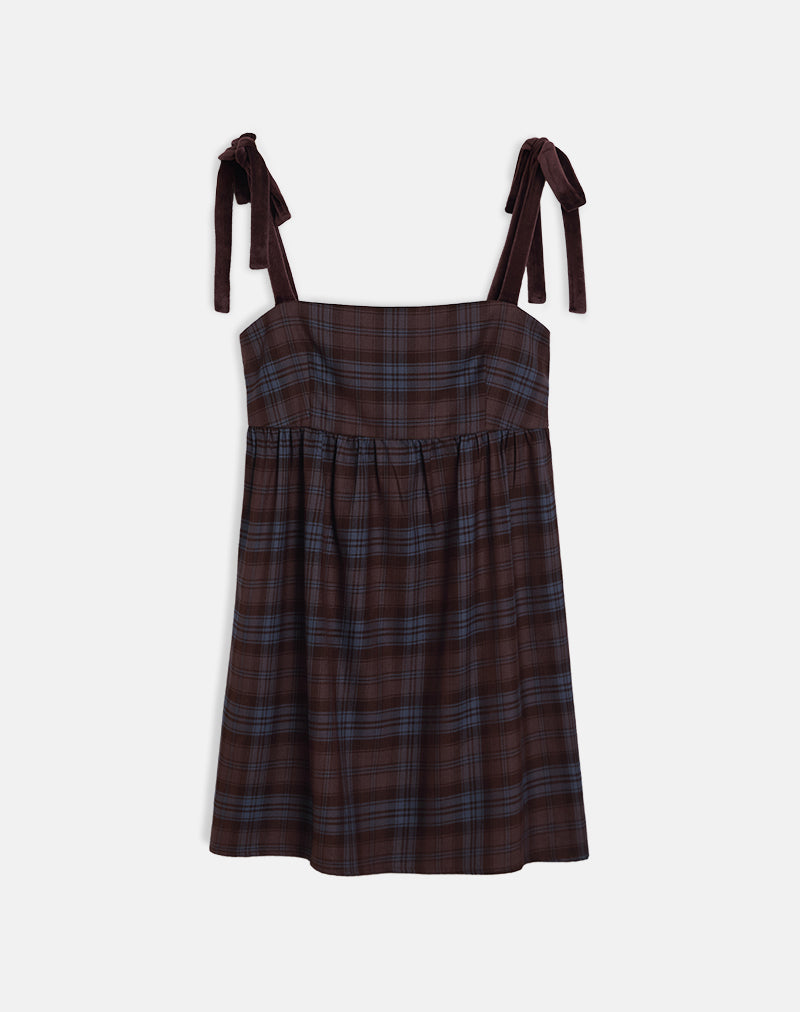 burgundy check dress Burgundy Check Chiffon Midi Dress