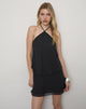 Image of Milaya Mini Dress in Chiffon Black