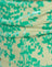 Floral Flock Green and Blue