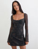 Image of Modena Long Sleeve Dress in Dynamic Rose