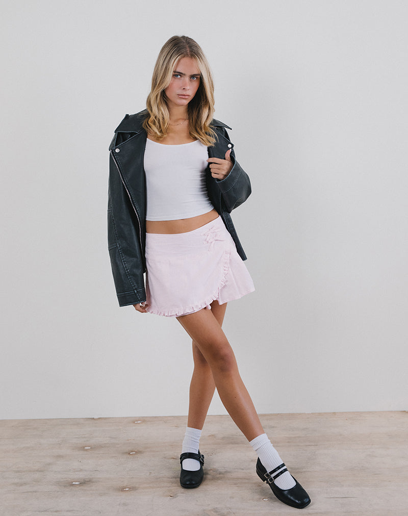 Light Pink Wrap Micro Skirt | Monana – motelrocks-com-us