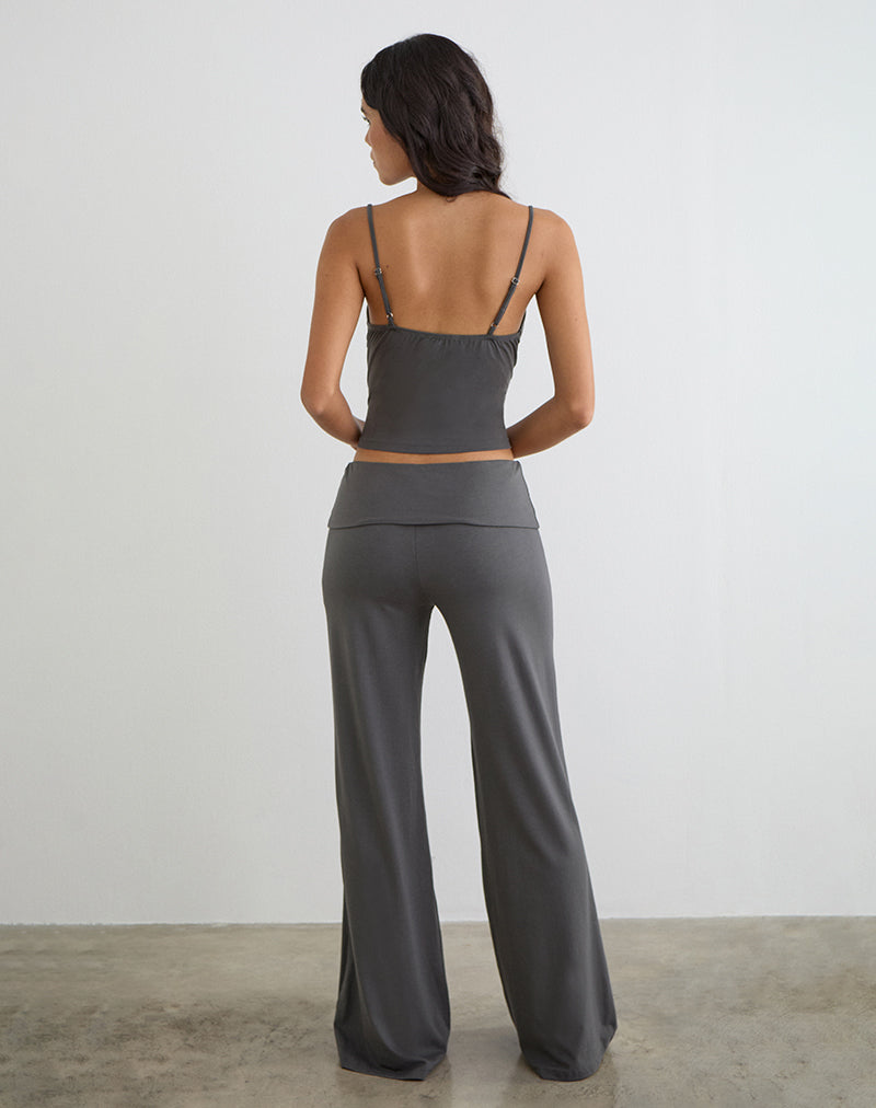 IORE イオレ　FOLD PANTS フォールドパンツ38オリーブグレー Charcoal Grey Spiral Foldover Trouser | Coreta – motelrocks-com-us