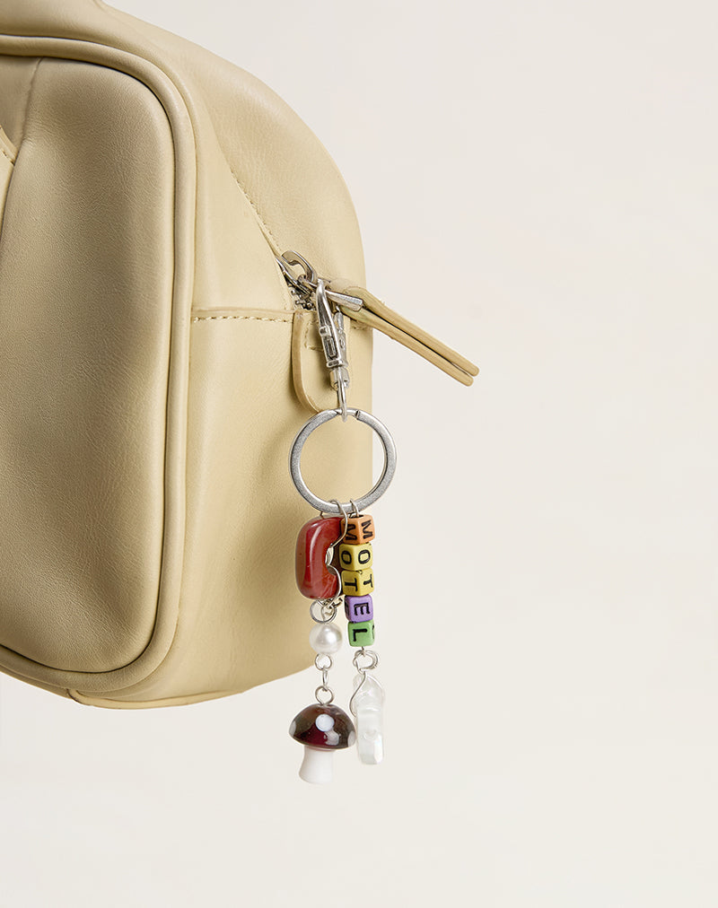 Mushroom Gem Keychain