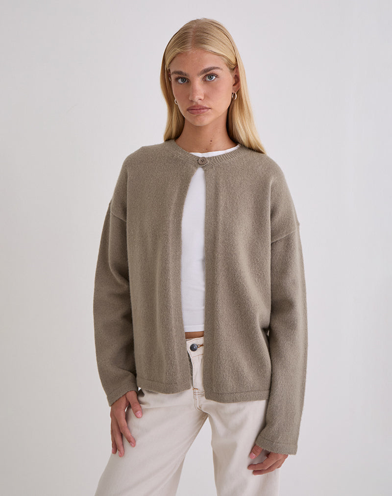 Maureen Cardigan in Taupe
