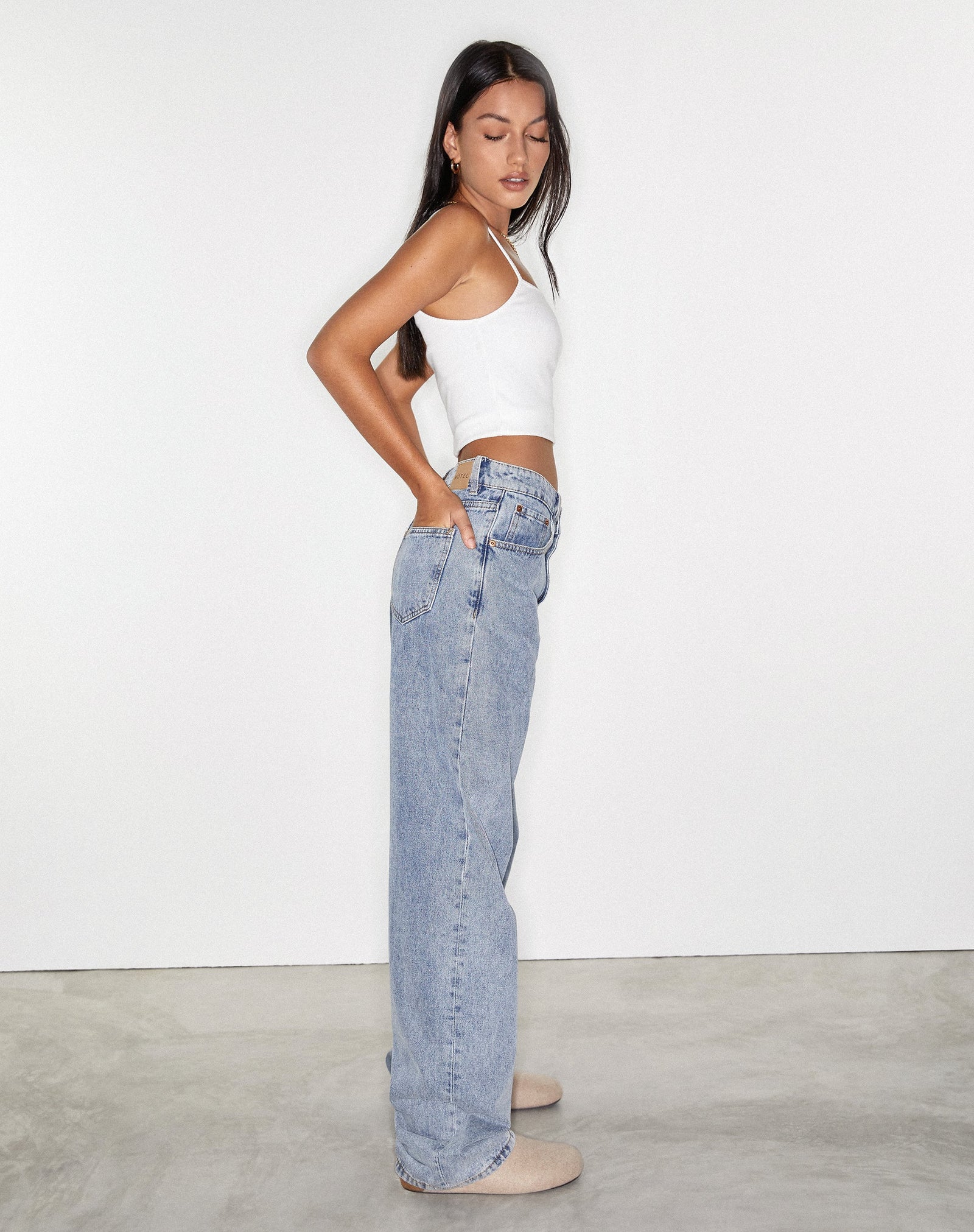 90s Blue Denim Low Rise Jeans  Parallel – motelrocks-com-us