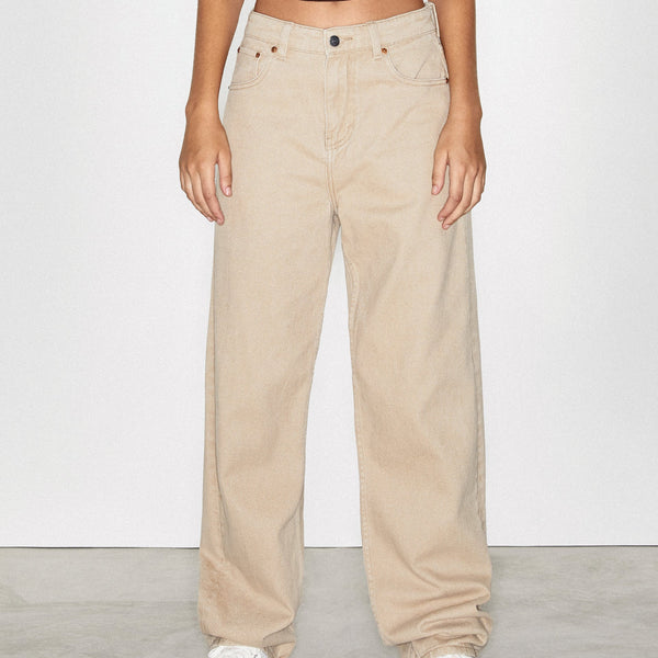 90's Wide Leg Light Brown Jeans | Parallel – motelrocks-com-us