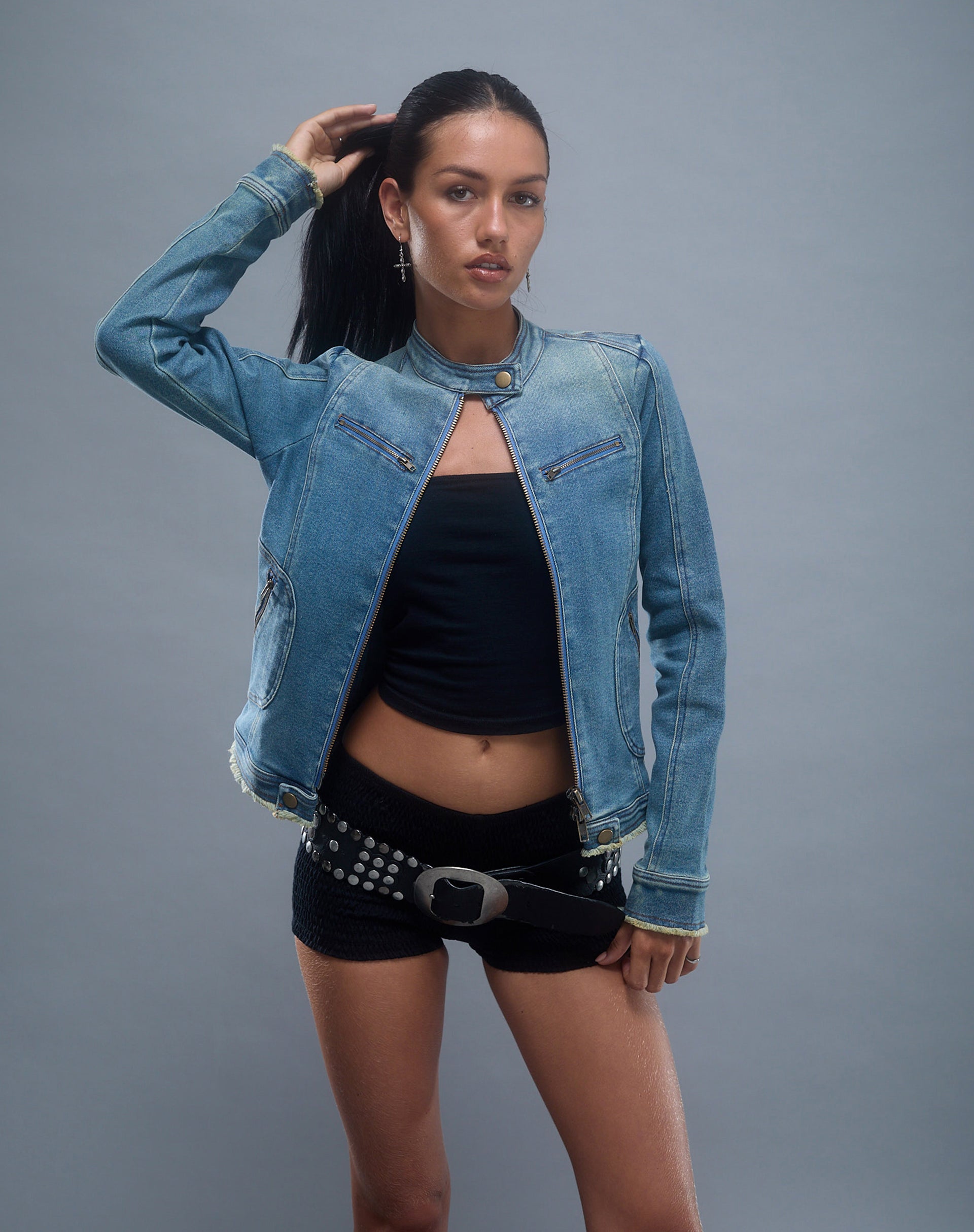 Vintage Blue Denim Jacket | Zayn – motelrocks-com-us