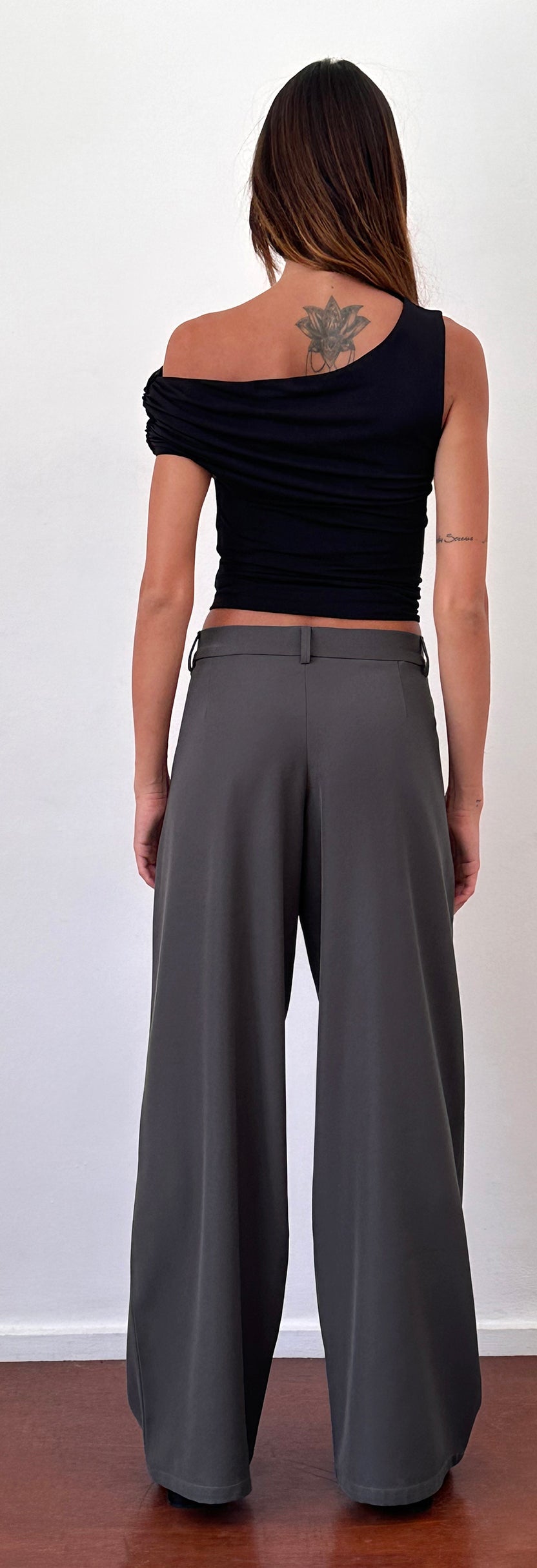 charcoal wide leg jeans retro ::: w36 / Large to plus /XL main image 1