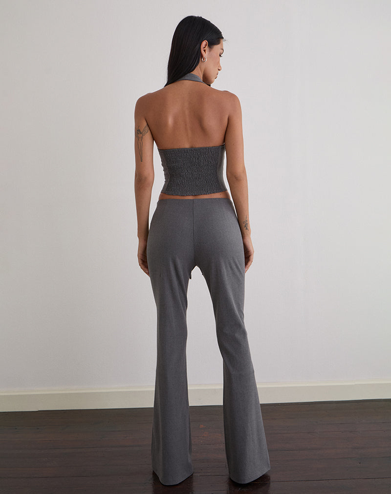 Charcoal Tailoring Trouser | Zallen – motelrocks-com-us