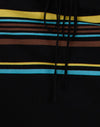  Black with Brown and Blue Stripes