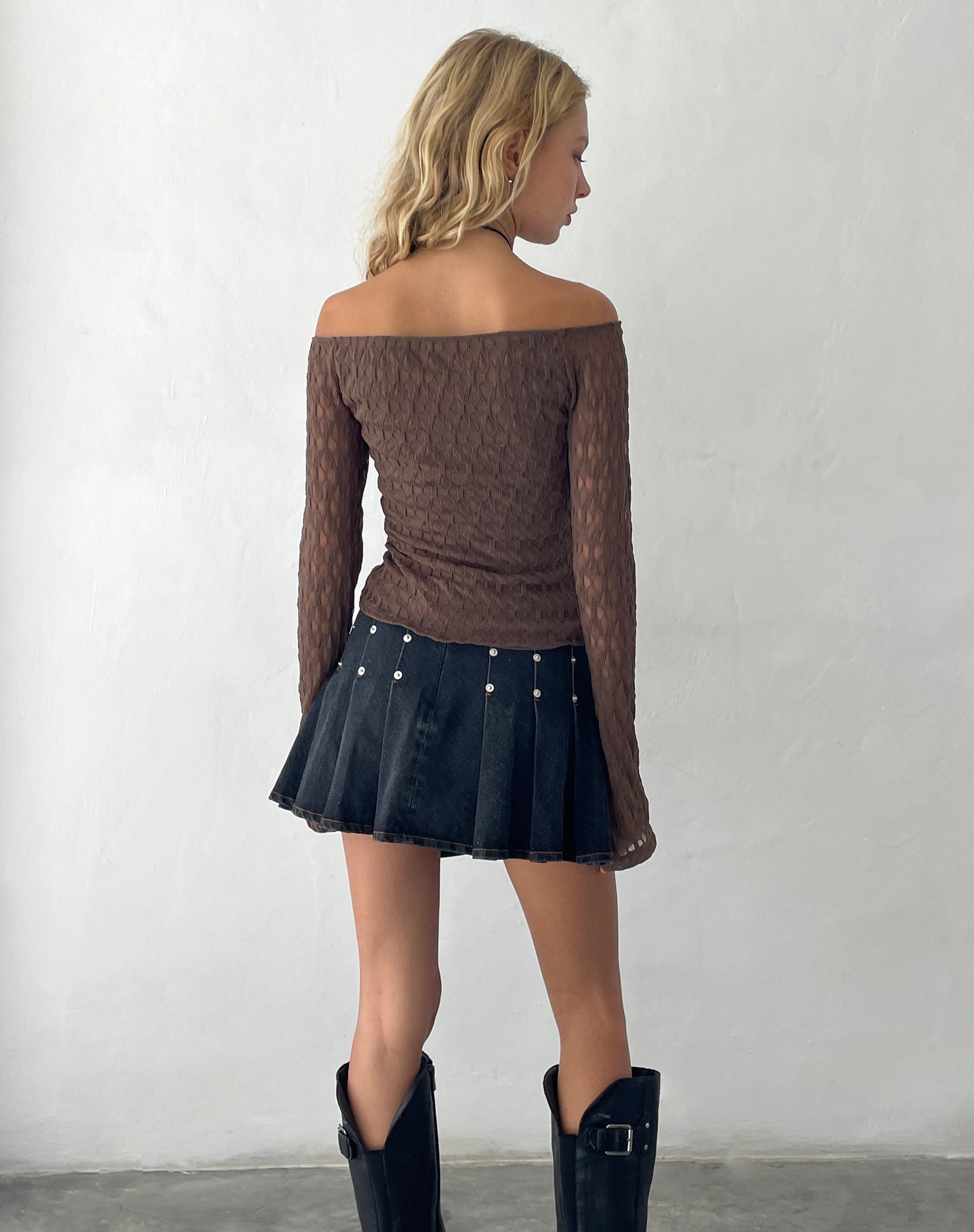 Textured knit hot sale top