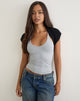 Image of Lopika Short Sleeve Bolero in Knit Black