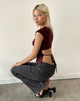 Image of Netan Crossover Top in Dark Plum