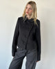 Image of Niloufar Jacket in Wool Dark Grey