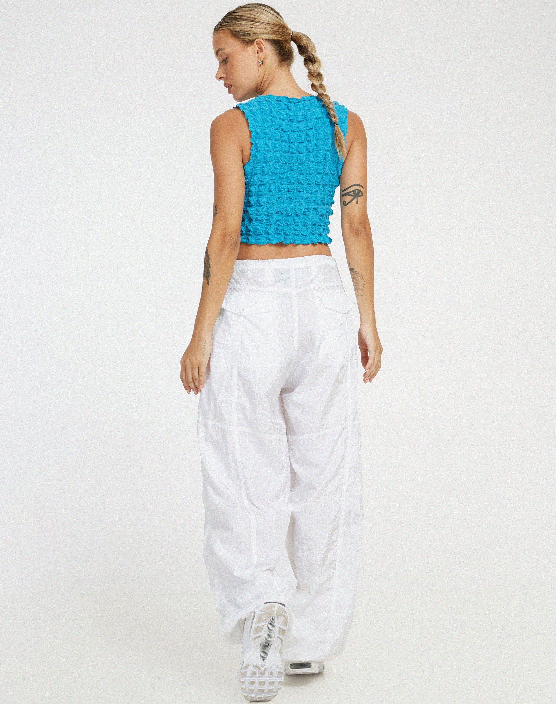 image of Nolan Crop Top in Blue