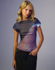 Image of Nova Top in Mesh Pink Digi Gradient Print