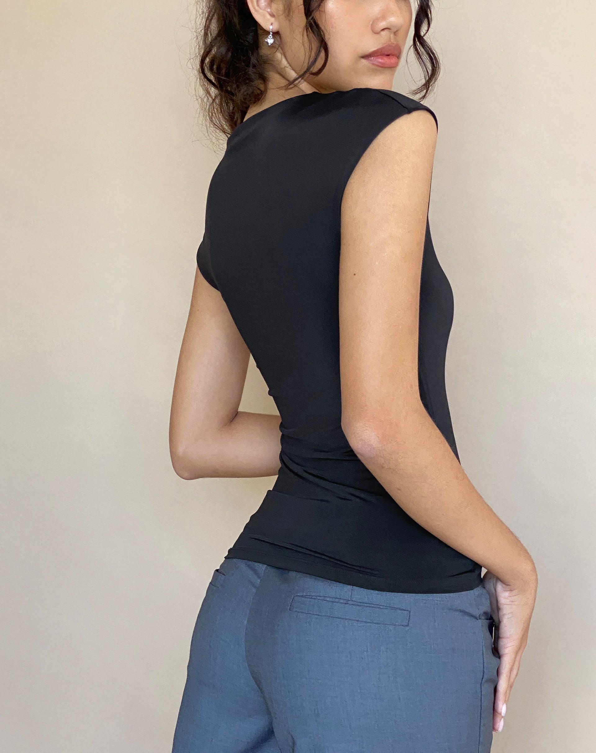 Image of Nova Top in Slinky Black