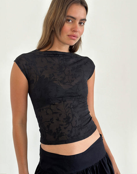 ◆ROCKCAKE◆ Funk Mesh Top Black MUSINSA | ROCKCAKE Funk Mesh Top - Black