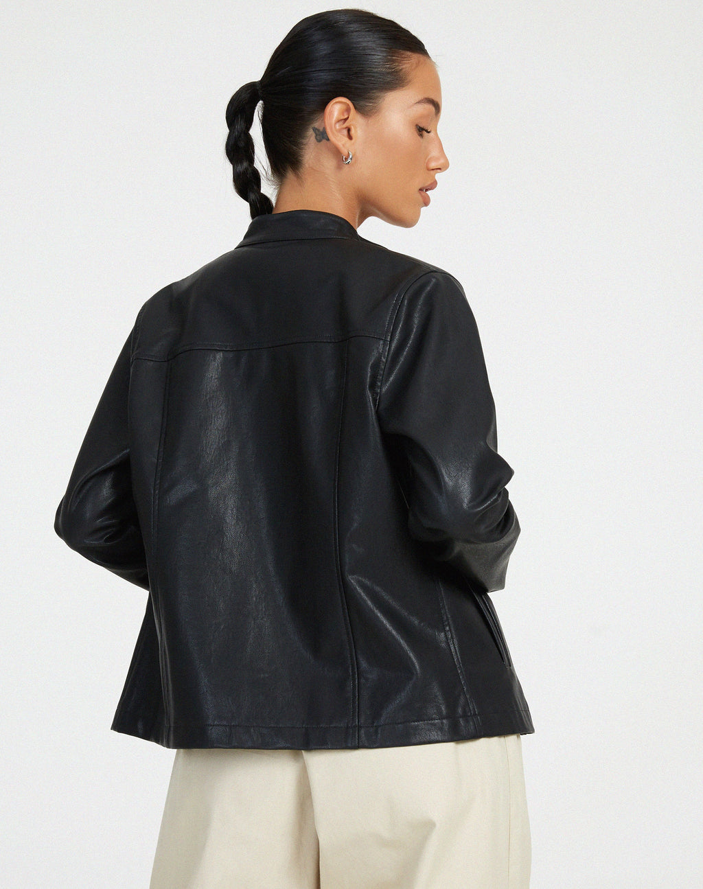 MOTEL X OLIVIA NEILL Olivia Jacket in PU Black