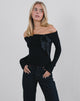 Image of Orianne Top in Knit Black