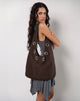 Image of Oru Shoulder Bag in Brown with Eyelets