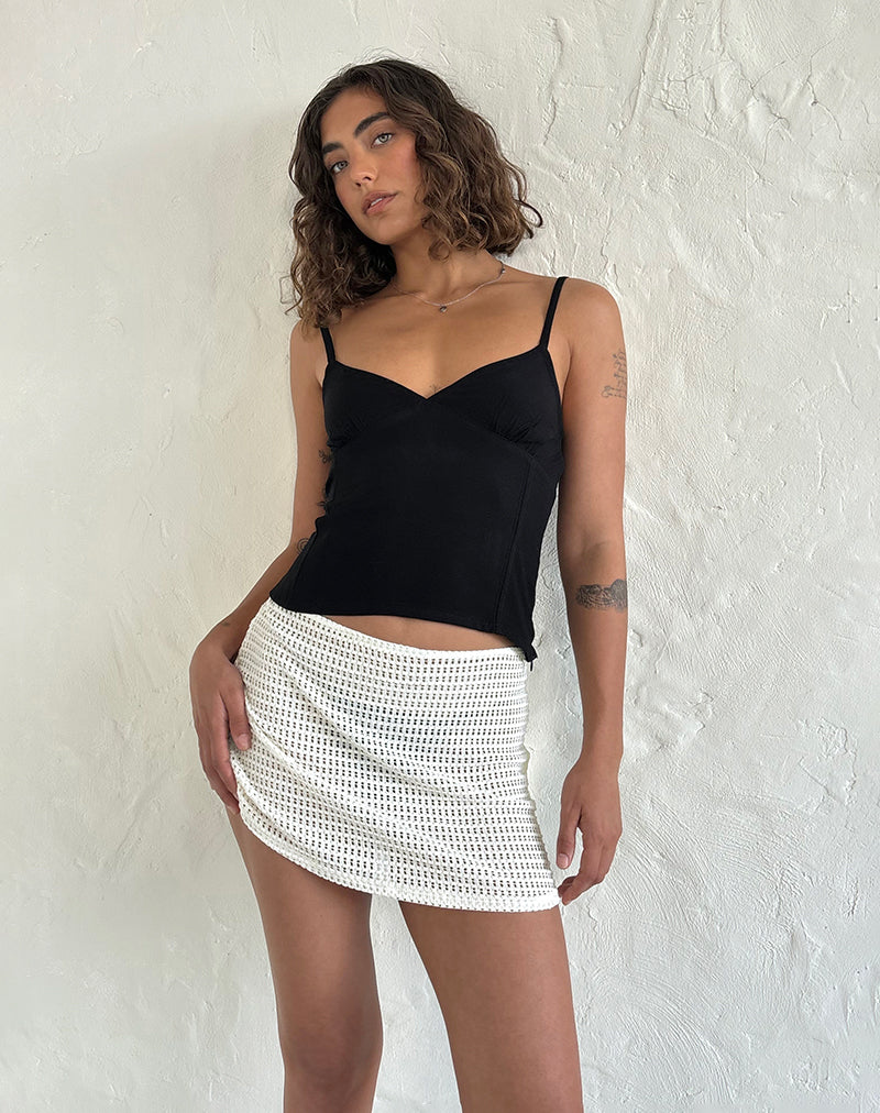 Image of Oruto Skirt in Knit Ivory
