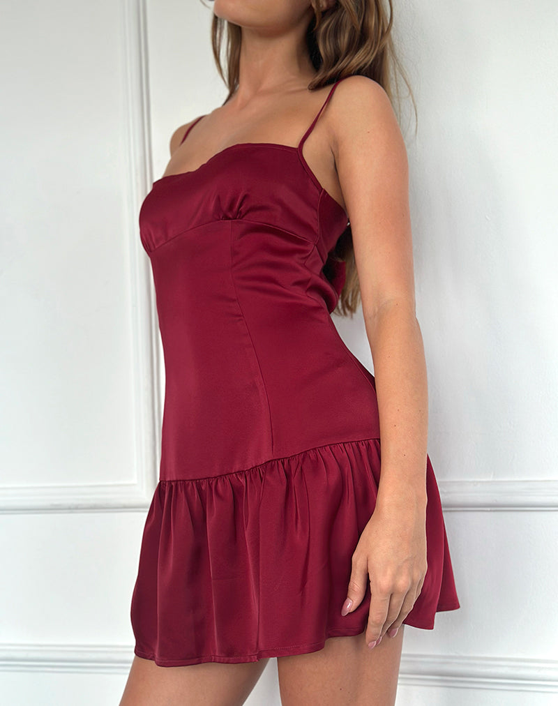 ila monica open back satin mini dress ILA SPRING / SUMMER 25 MONICA