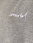   Grey Marl with Motel Scribble Embroidery