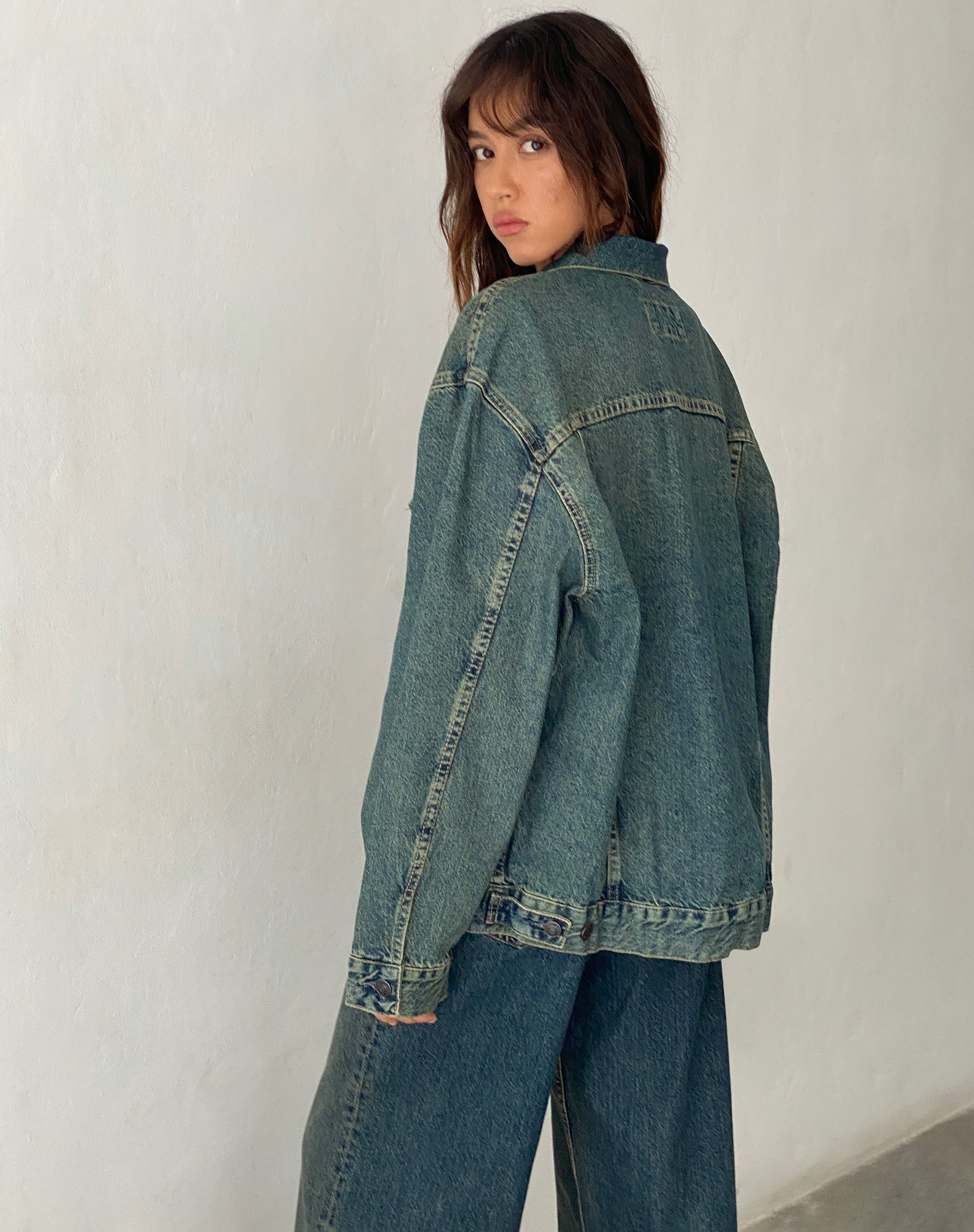 Vintage oversized clearance denim jacket