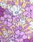 Bright Floral Orange and Purple