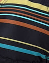 Dark Stripe Black Blue with Beads