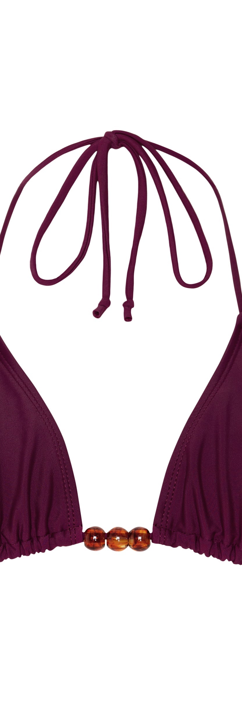 NIDA BIKINI TOP IN BURGUNDY