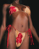 Image of Leyna Bikini Bottom in Orange Flower