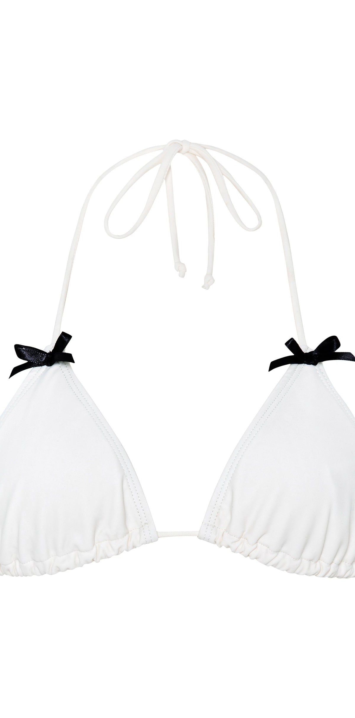 Ivory with Black Bows Bikni Top | Pami – motelrocks-com-us