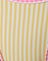 Yellow Stripe with Pink Gingham Binding