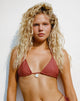 Image of Pami Bikini Top in Matte Red Brick