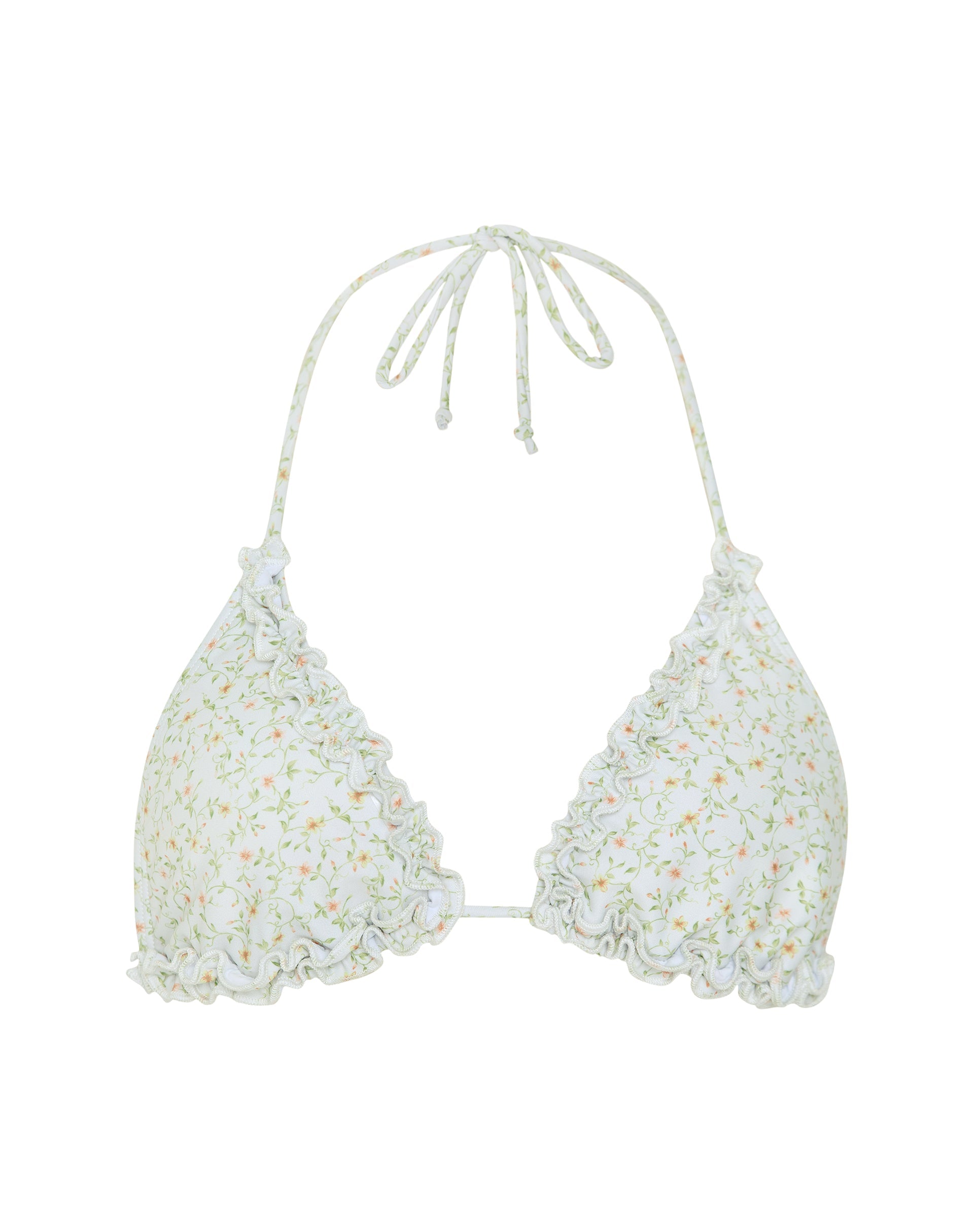 Image of Pandya Bikini Top in Pretty Petal Ivory