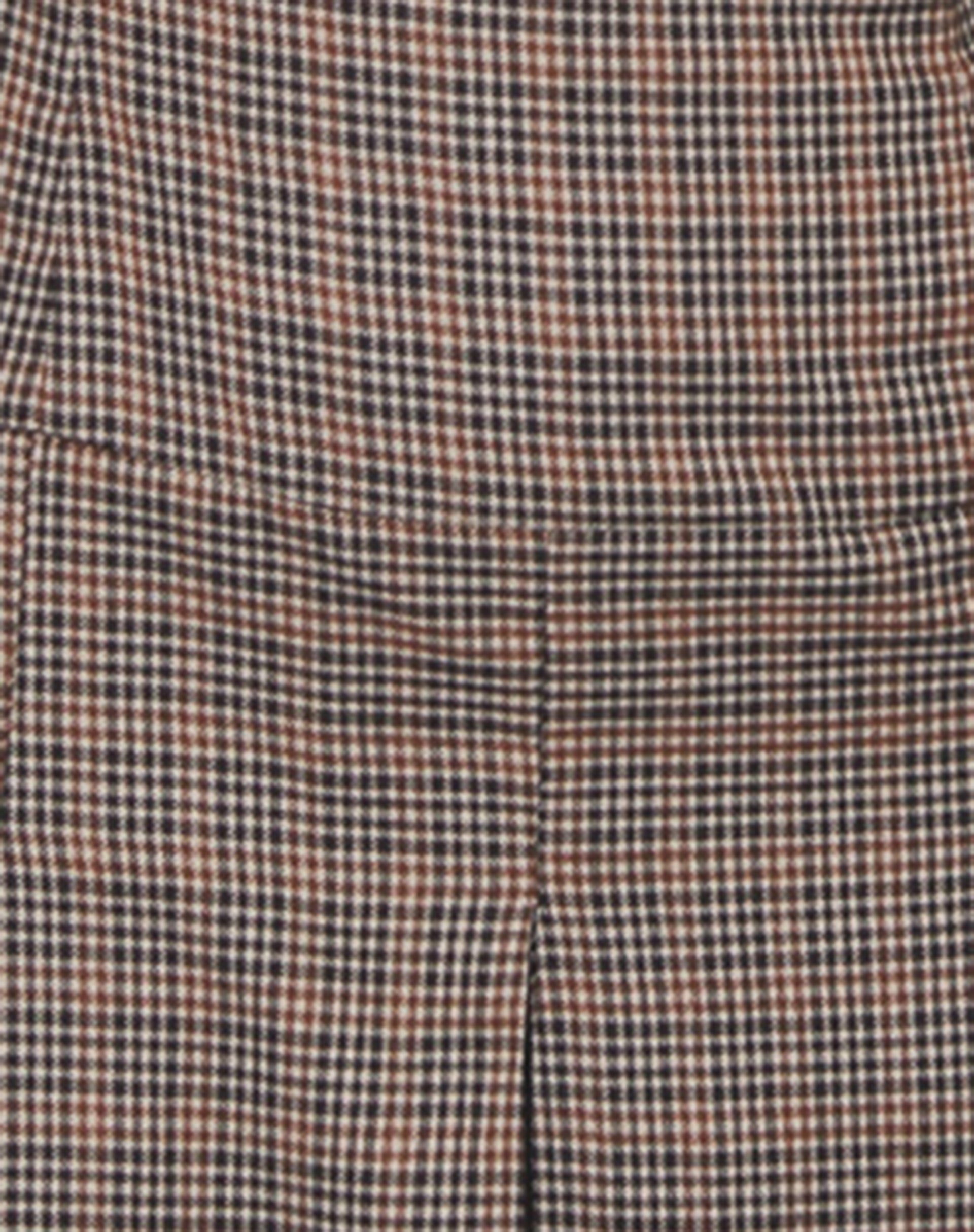 Bandeau Brown Check Pleated Mini Dress | Panola  motelrocks-com-us