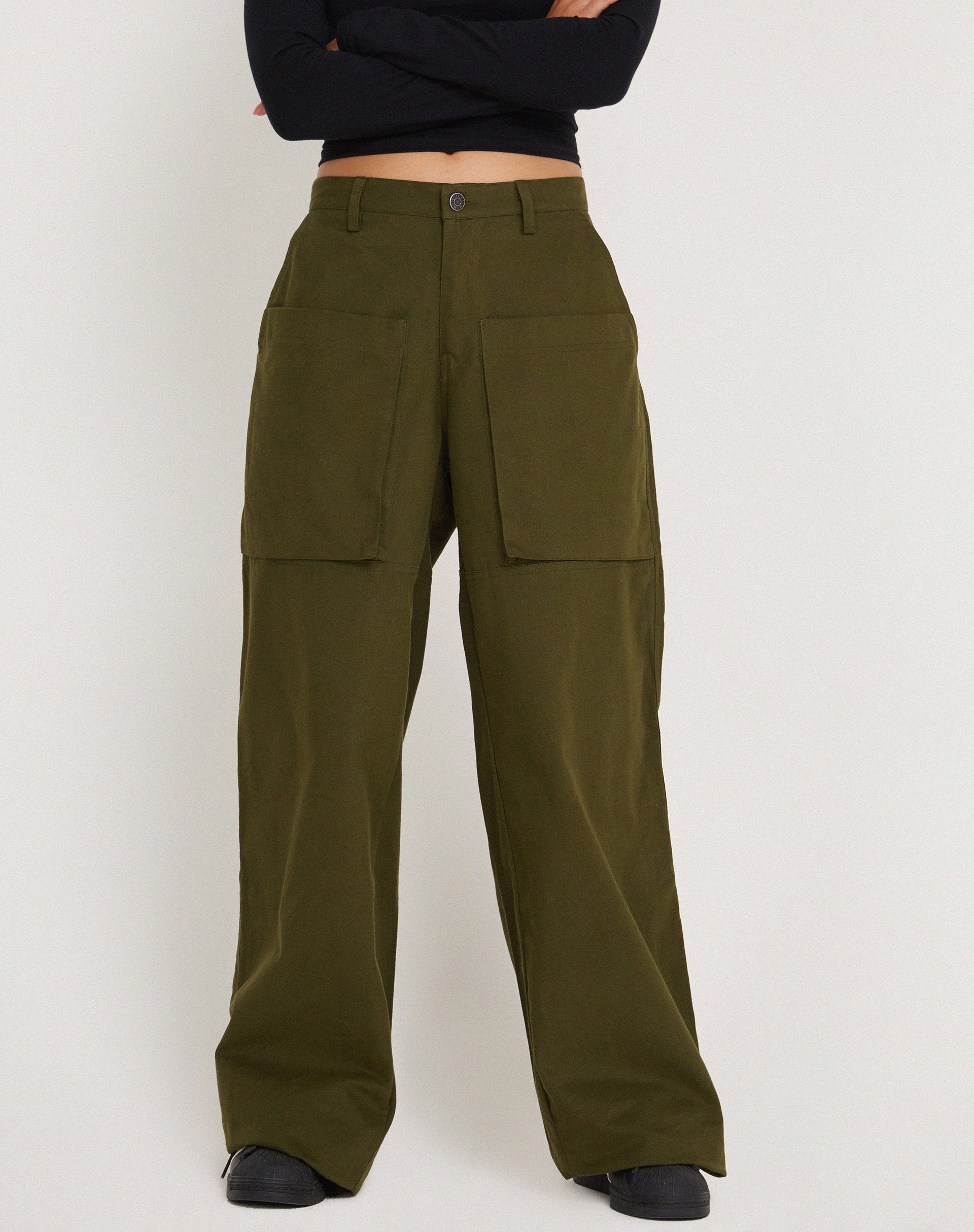 【24A/W】AO-62 loop cargo pants / olive MAJOR CARGO PANT - OLIVE – Sessions