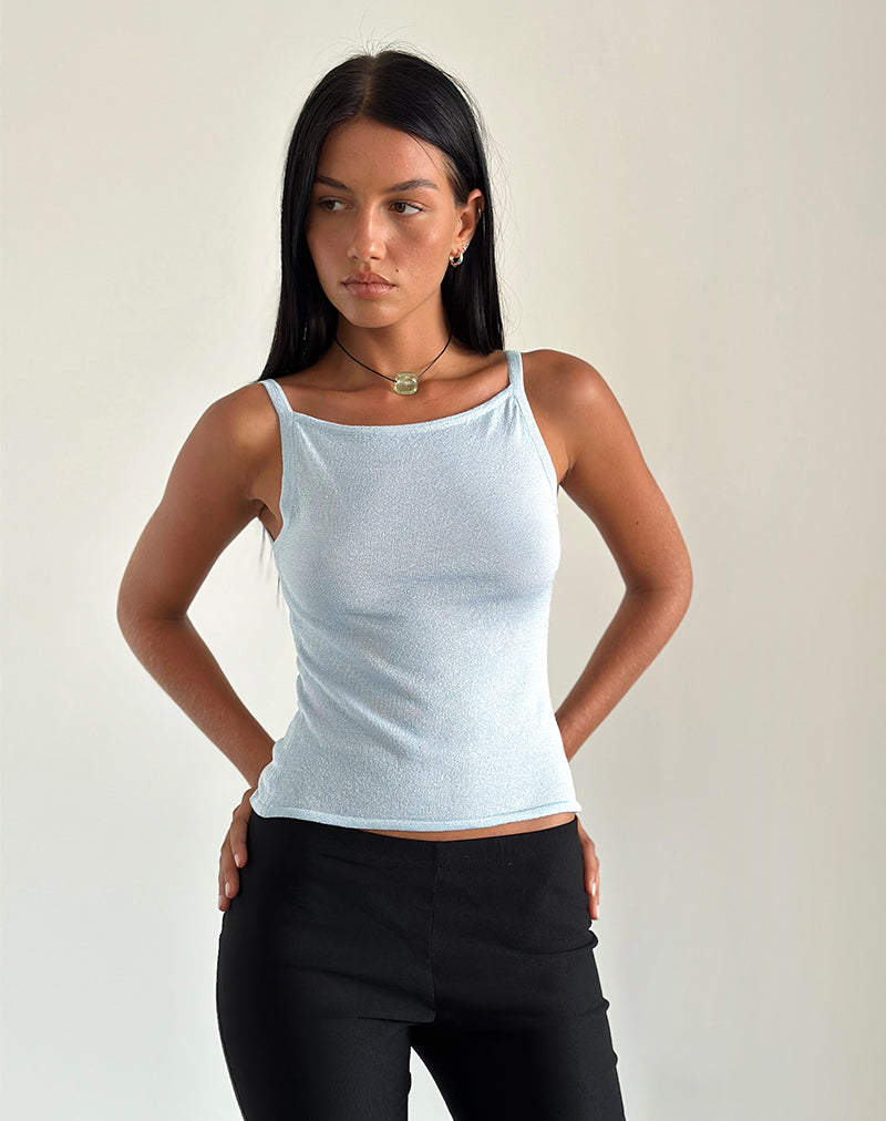 Baby Blue Vest Top | Raiya – motelrocks-com-us