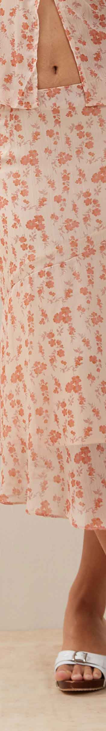 J TheChosen Pearl Cherry Blossom Midi Skirt main image 1