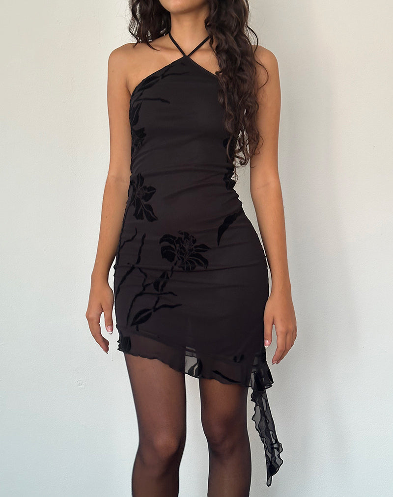 Minka Dress Black Coated Spandex – motelrocks-com-us