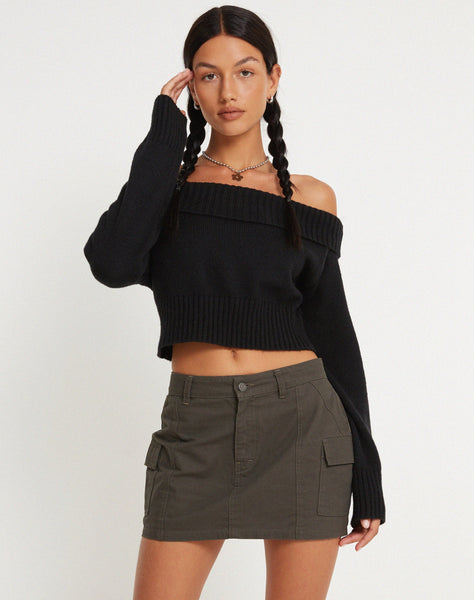 Grey cargo skirt best sale