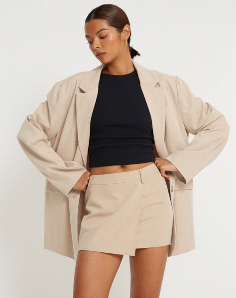 ANDMARY】Silky velor mini skirt