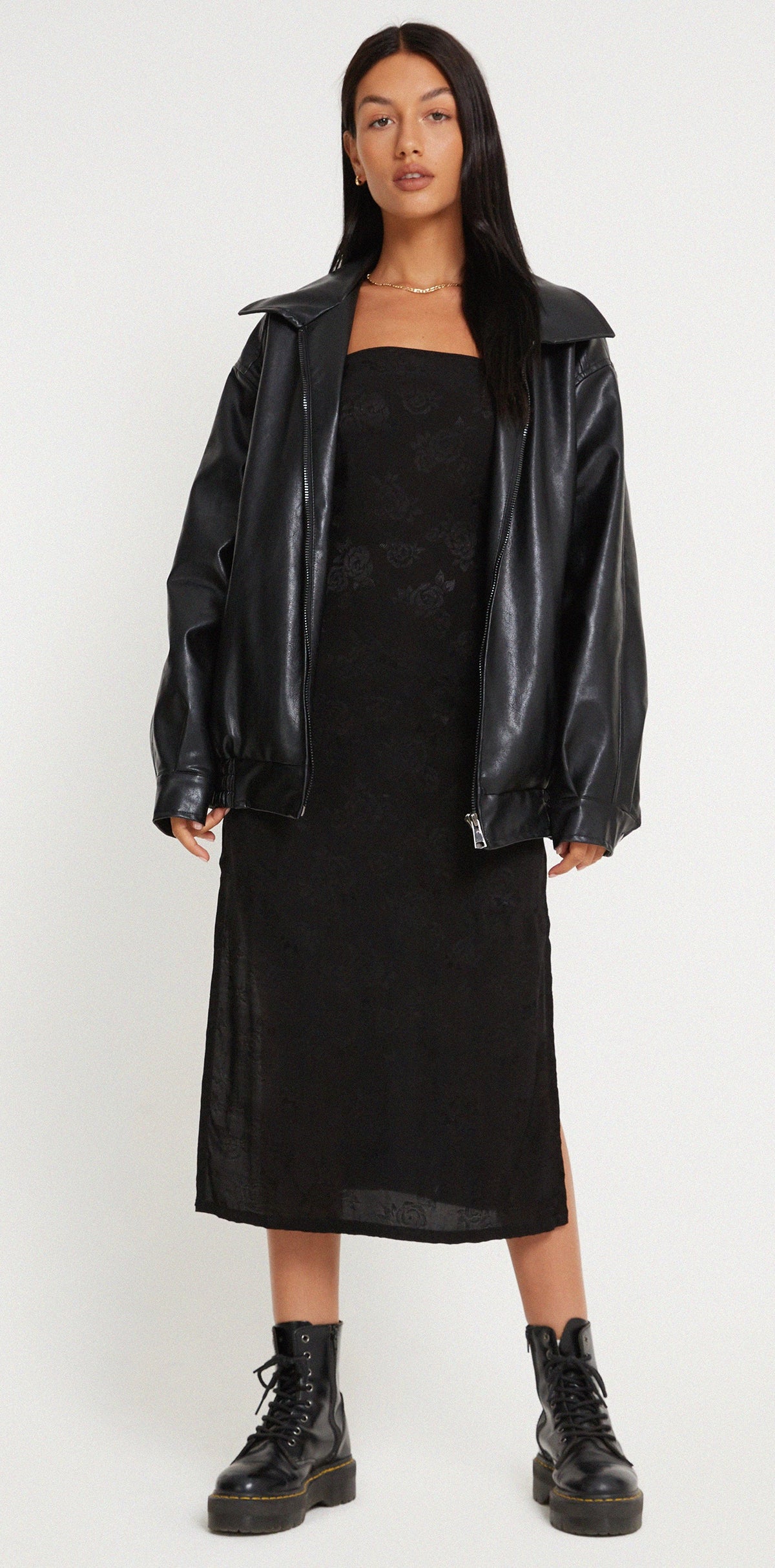 Black Rose Strappy Midi Dress | Nosita – motelrocks-com-us