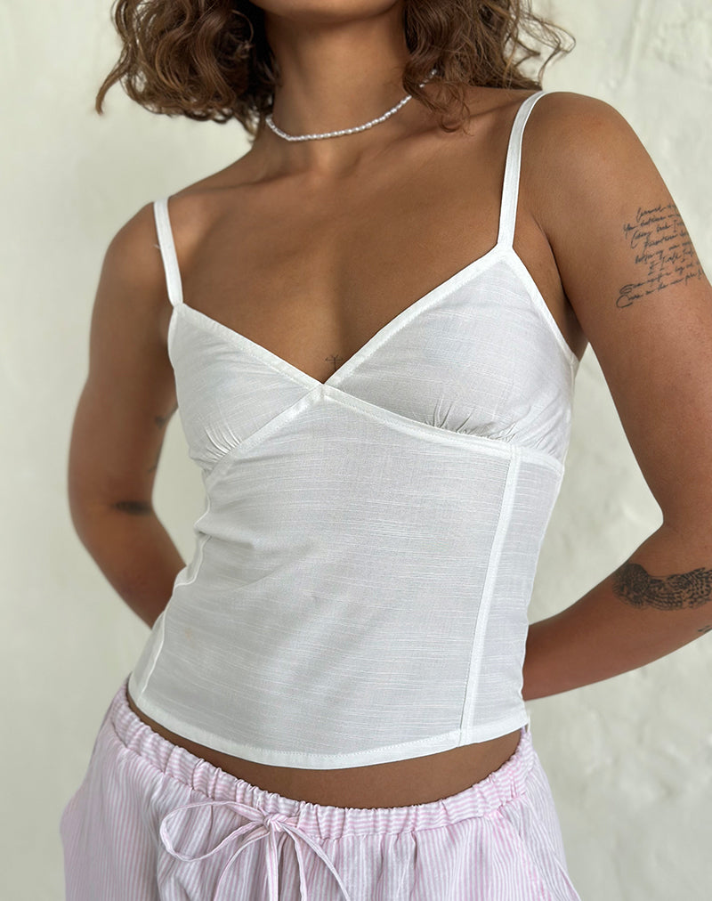 Image of Rey Cami Top in Ivory