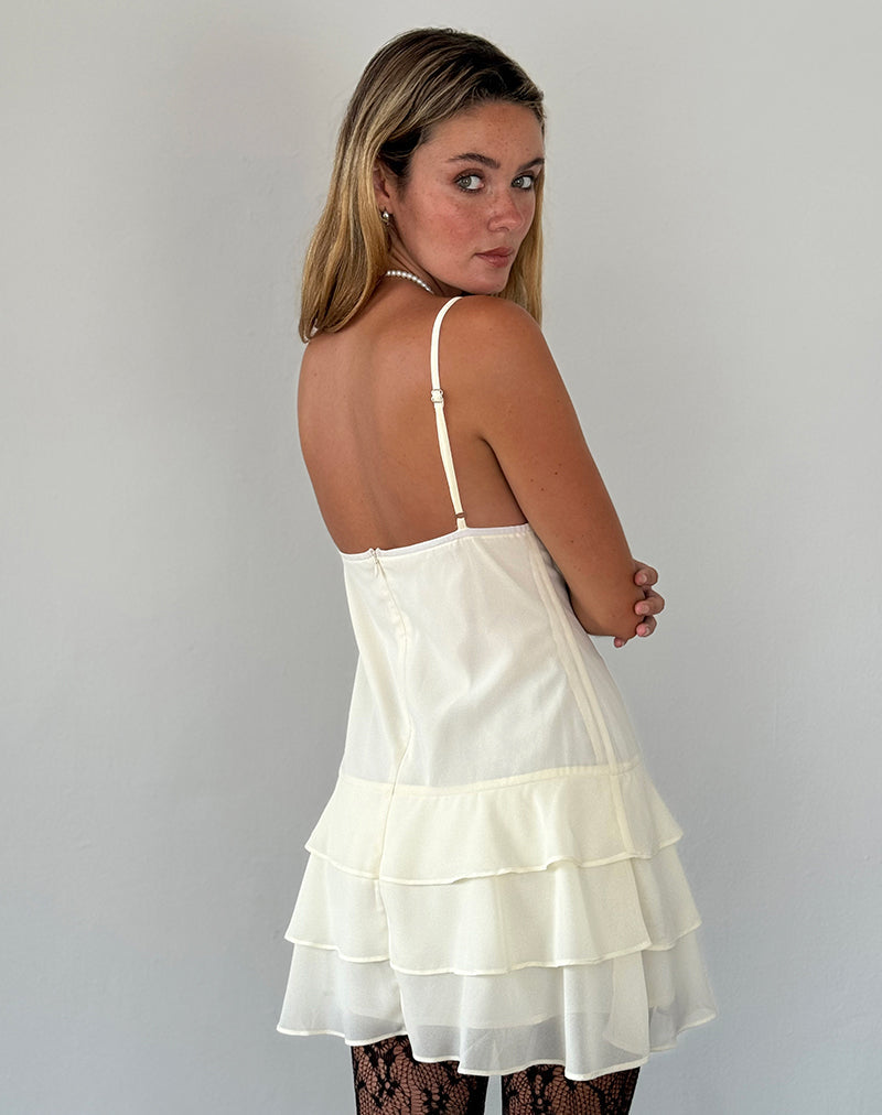 Ivory Chiffon Mini Dress | Raisi motelrocks-com-us Ivory Chiffon Mini Dress | Raisi motelrocks-com-us