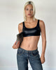 Image of Rivy Bralette in PU Black