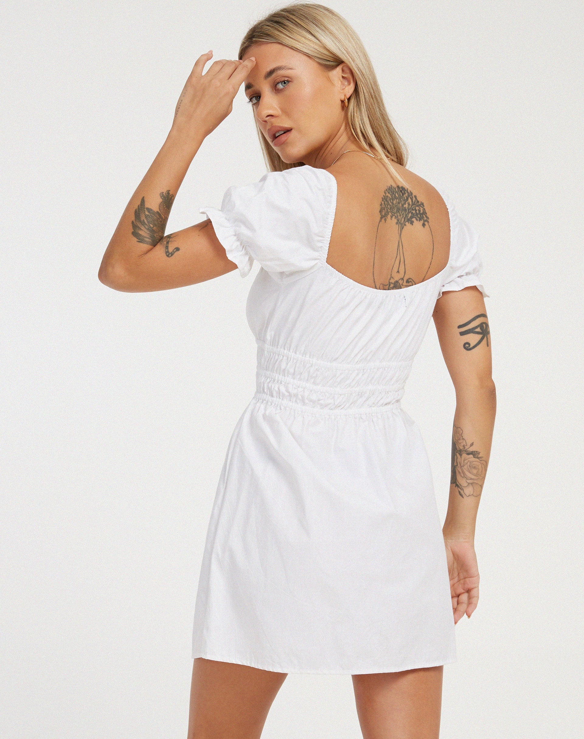 motel rocks white mini dress Motel Dresses